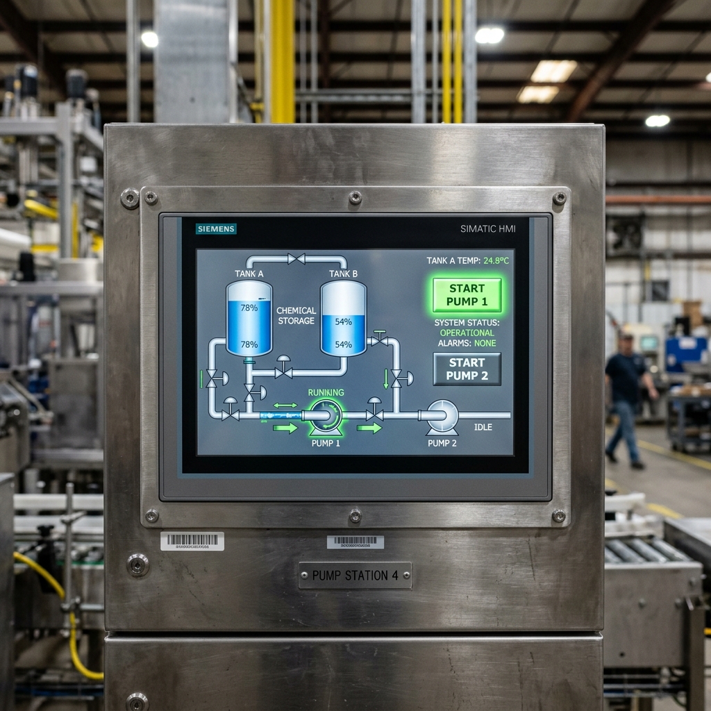 Human-Machine Interface (HMI) touchscreen panel
