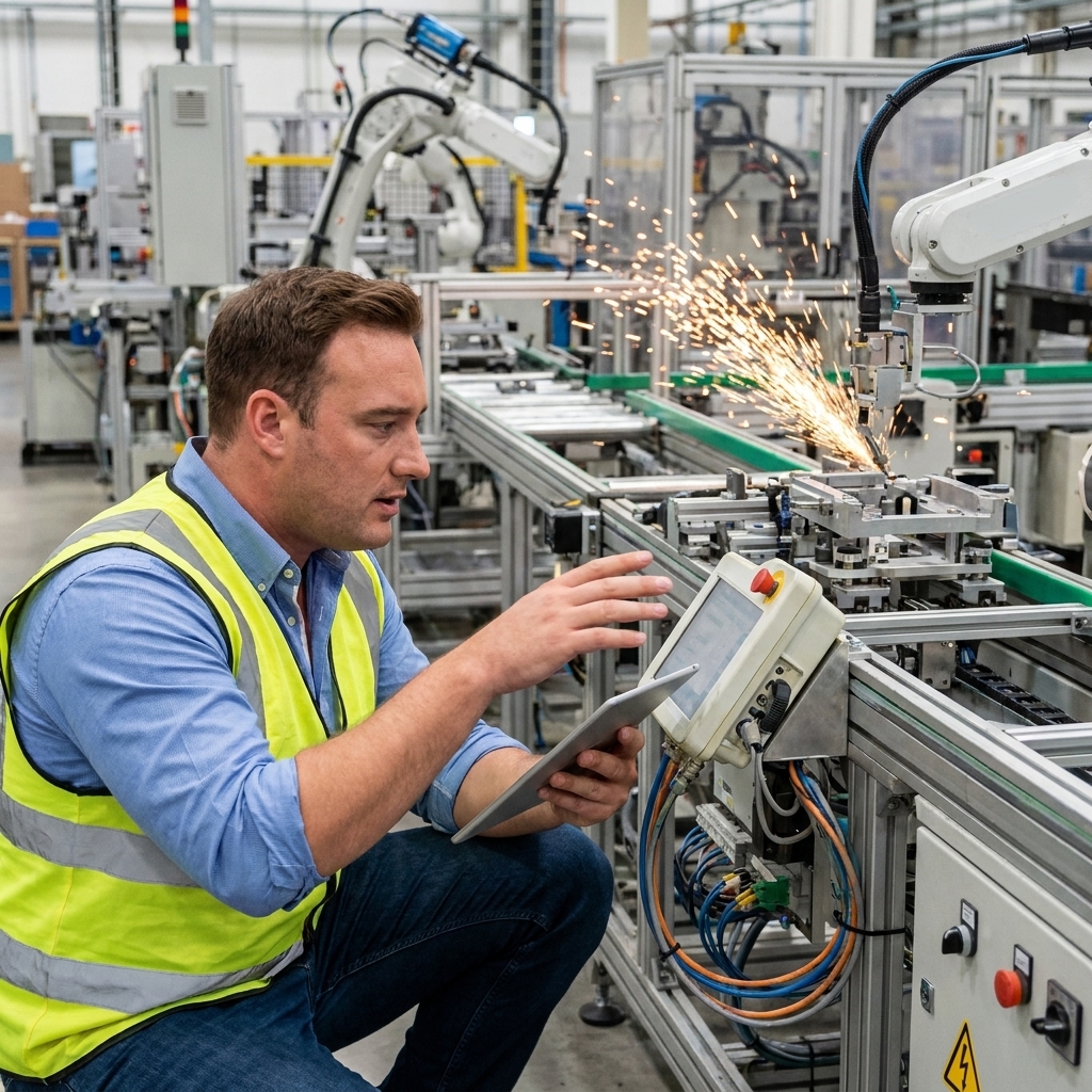 Industrial automation background