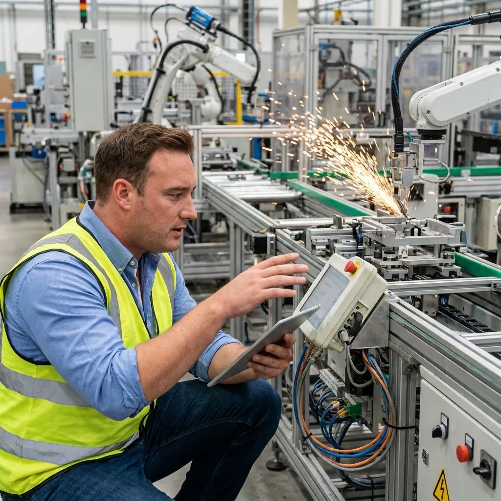 Industrial automation background